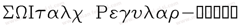 SWItalc Regular字体转换